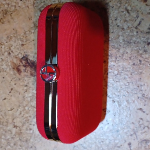 Giorgio Armani Handbags - Giorgio Armani Limited Edition Red Makeup case/Clutch, NIB